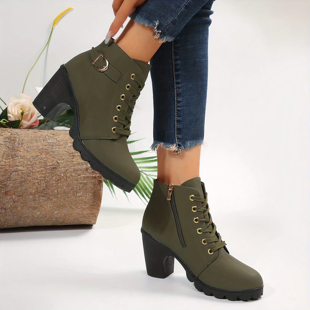 Boots with heel