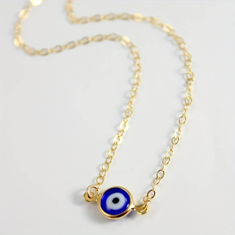 Blue Evil Eye Vintage Necklace