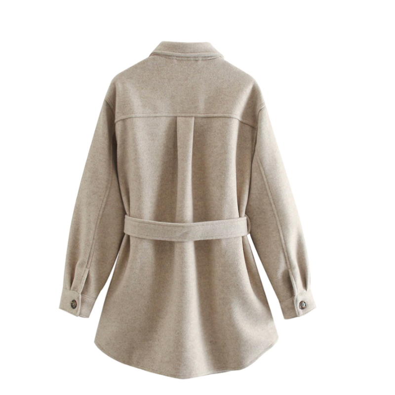 Women - Coat - Medium Wool - Fashionable Ladies' Outerwear for Warmth and Sophistication