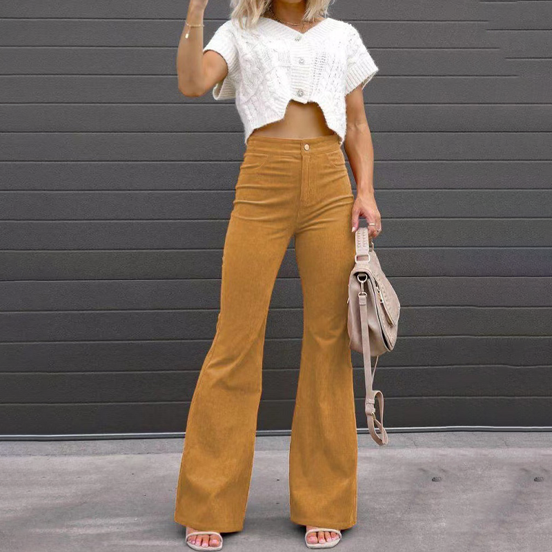 Curve fitting flared trousers