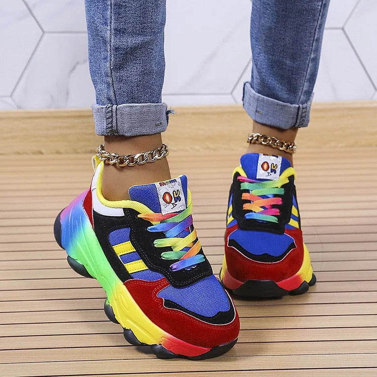 Women - Rainbow Shoes - Colorful & Trendy - Stylish Footwear for Every Occasion