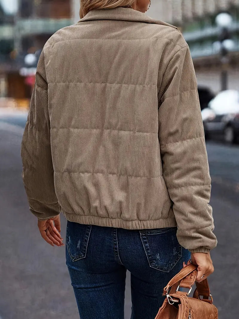 Woven puffer jacket