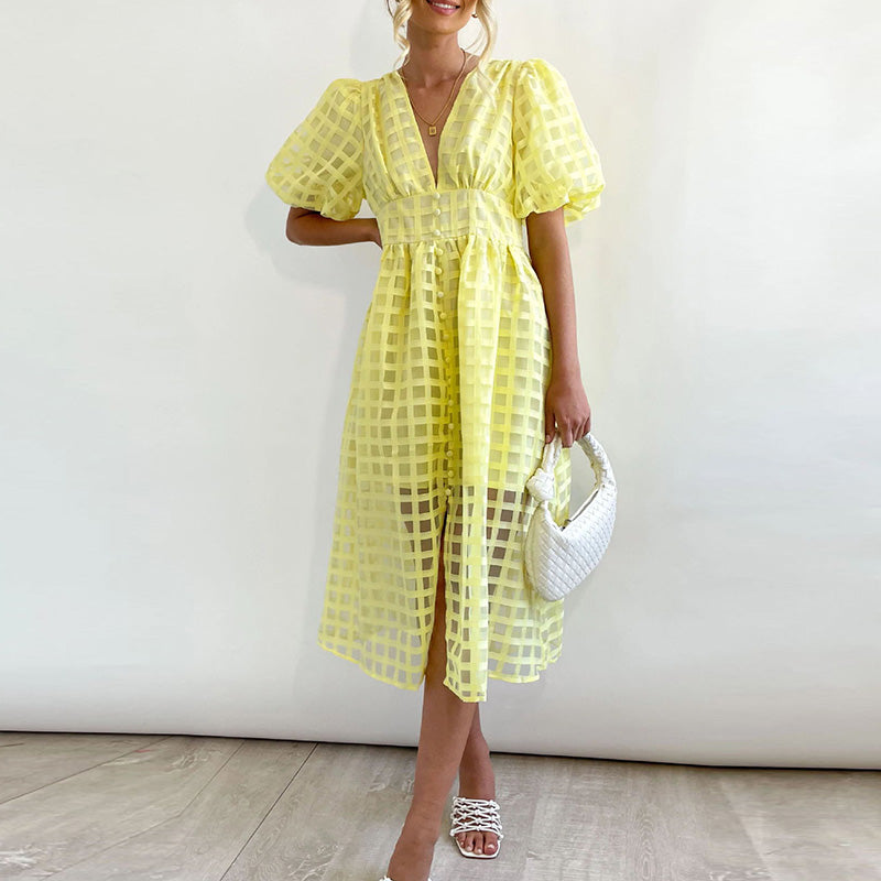 Playful summer midi dress