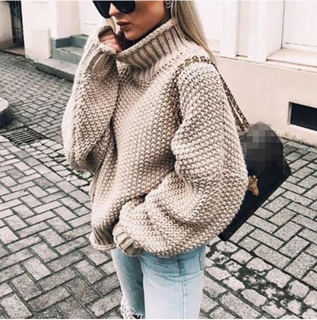 Turtleneck jumper in an oversized fit