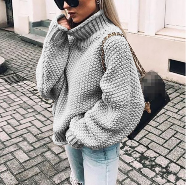 Turtleneck jumper in an oversized fit