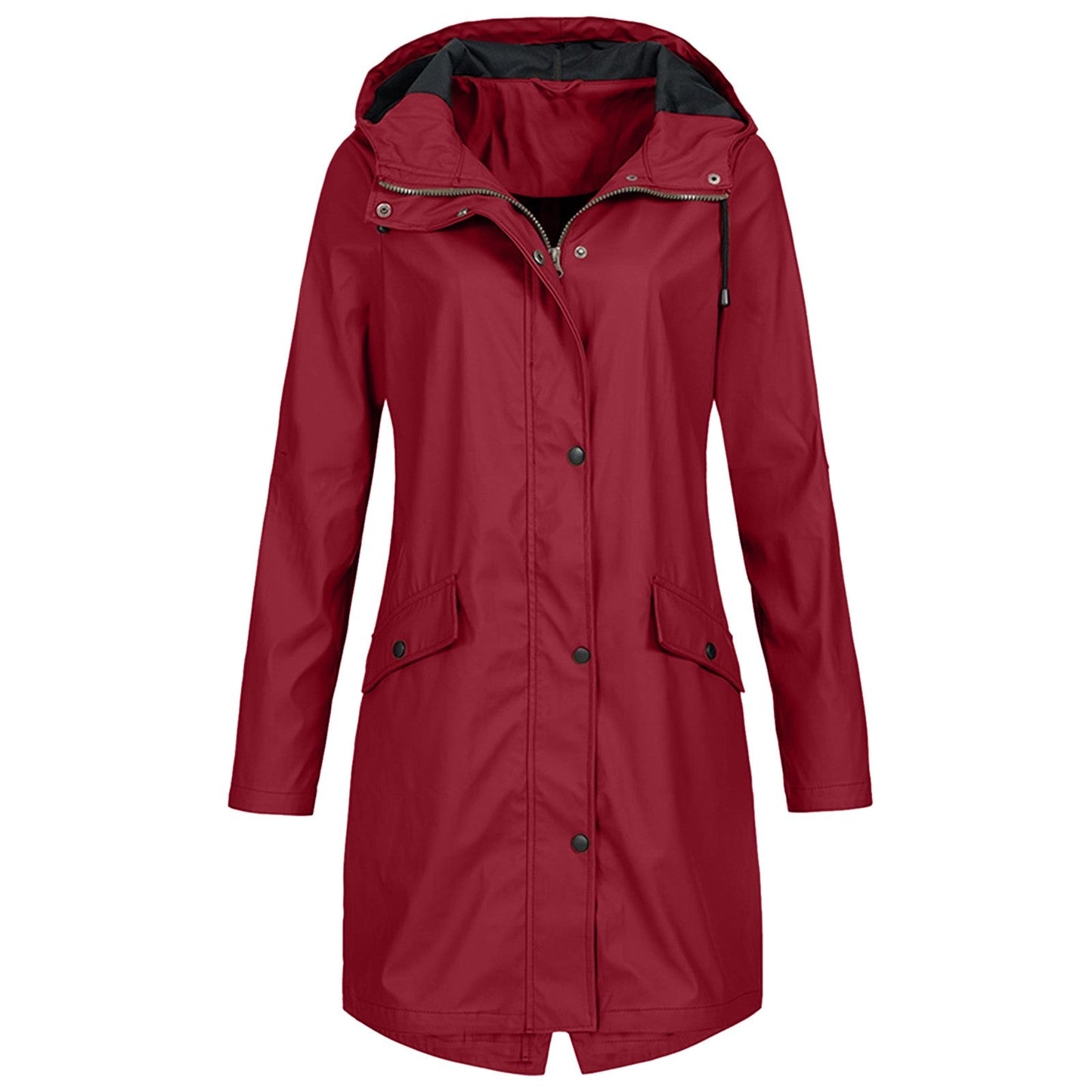 Windproof Long Raincoat