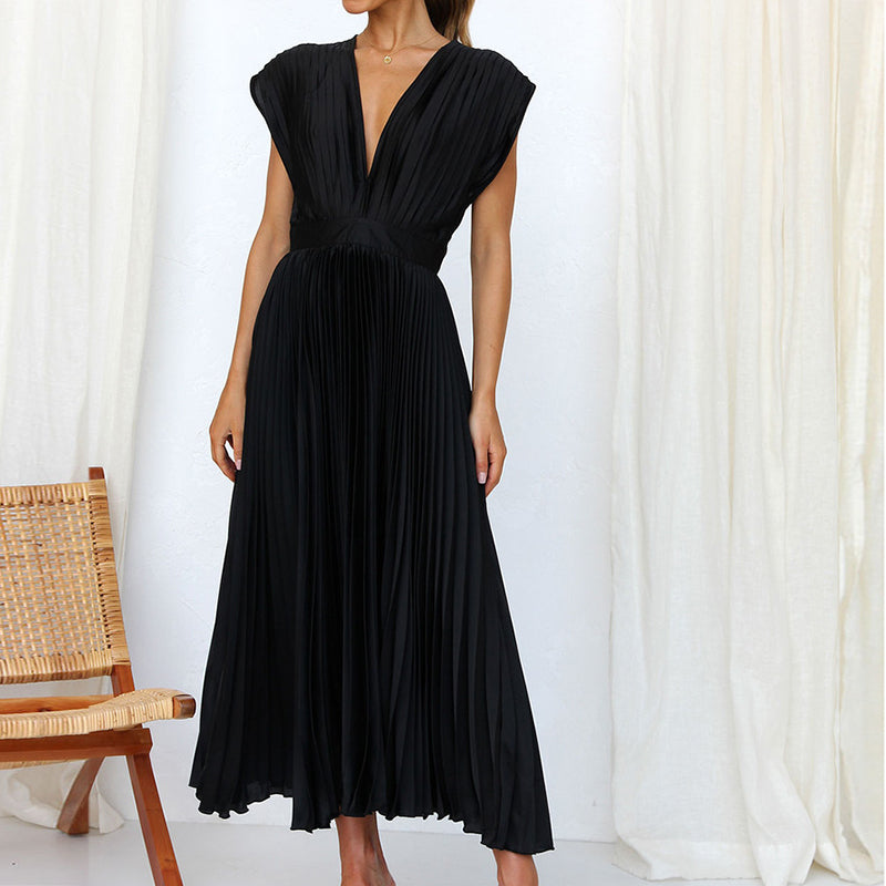 Pleated dress in premium quality