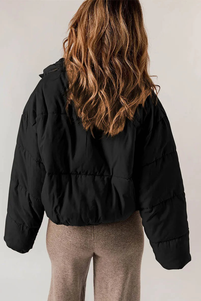 Ladies puffer jacket with a modern design