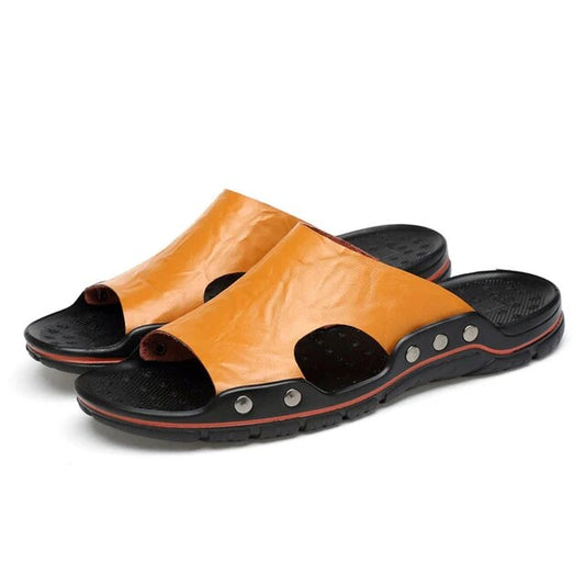 Men's Breathable Anti-slip Genuine Leather Outdoor Sandals