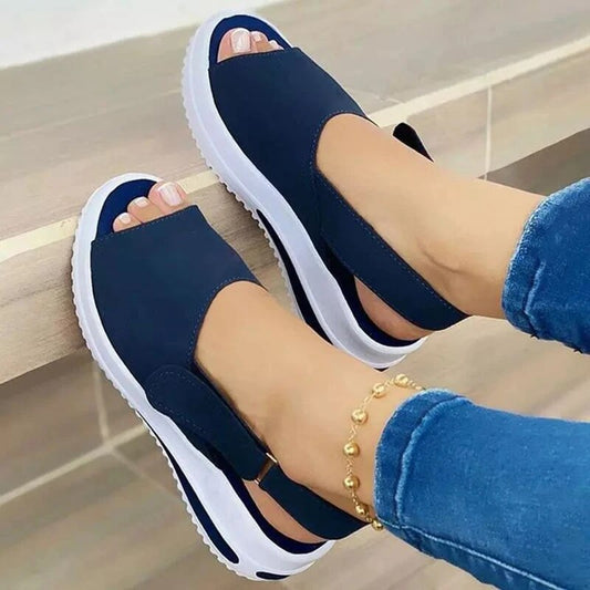 Women's Non-Slip Wedge Heel Open-Toed Beach Sandals