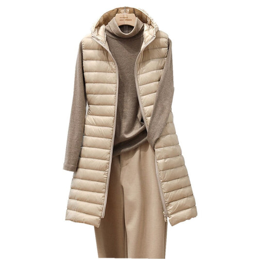 Women - Sleeveless Winter Jacket - Stylish & Warm - Perfect for Cold Weather