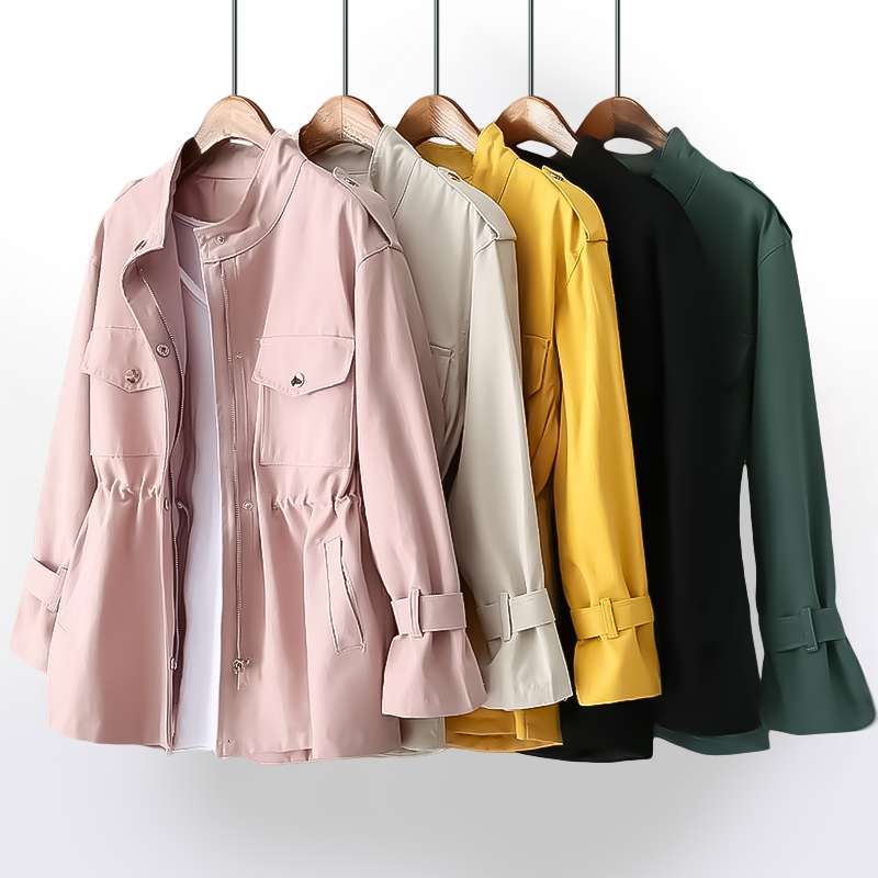 Fashionable windbreaker jacket for women