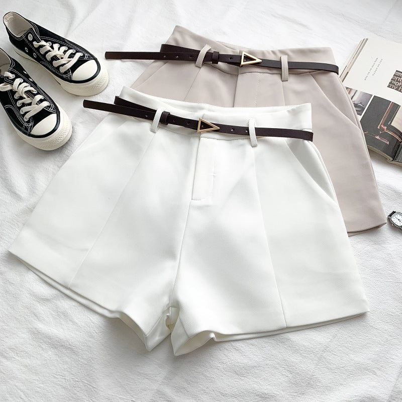 Fashion Versatile High Waist Slim Suit Shorts