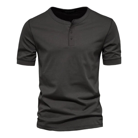 Stylish Cotton Men's Collar T-shirt