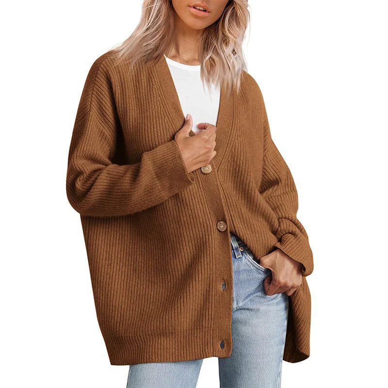 Women - Cashmere Cardigan - Luxurious Soft Material - Cozy and Stylish Knitwear