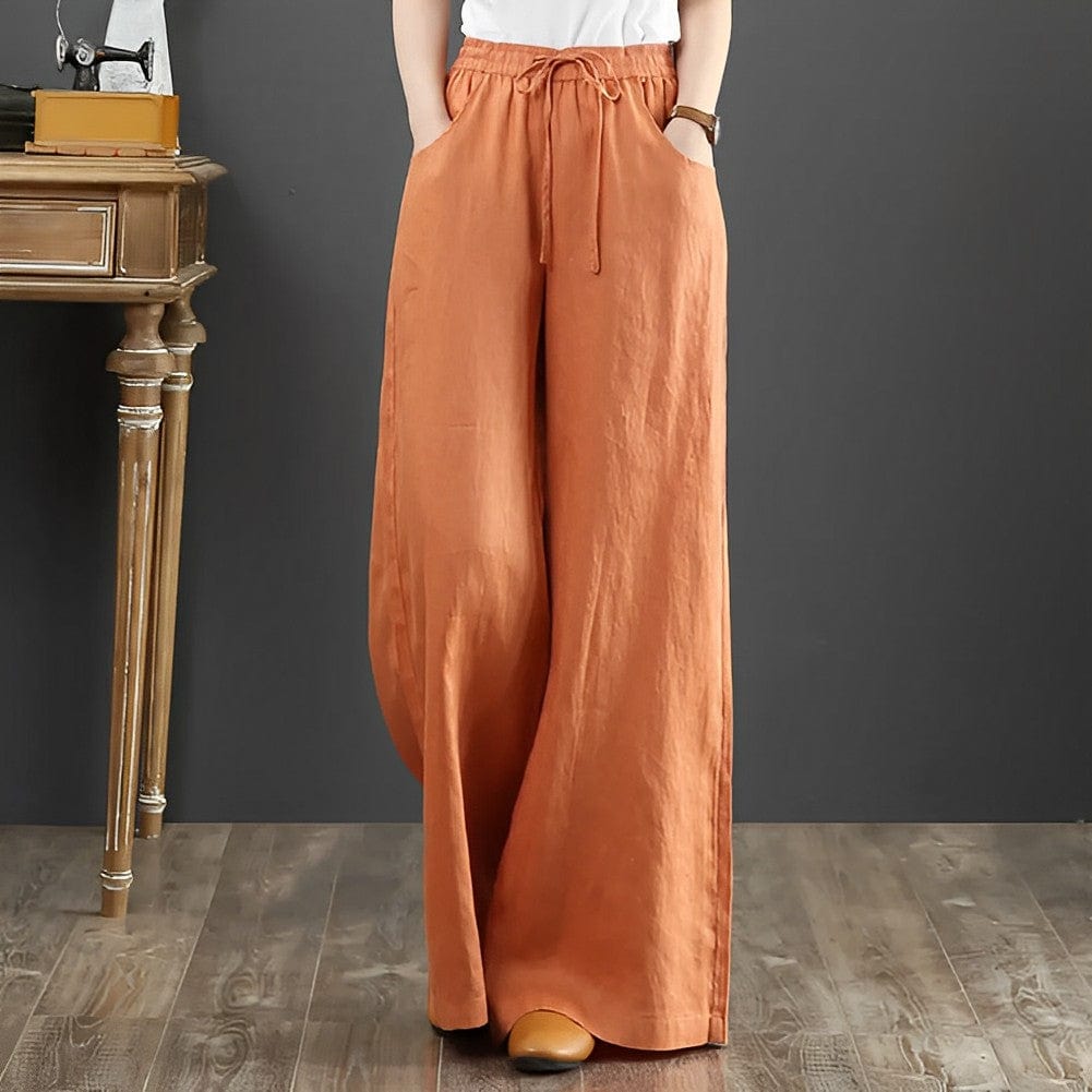 Light and airy linen summer trousers