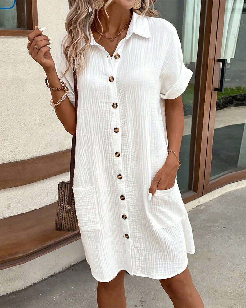 Comfortable shirt dress