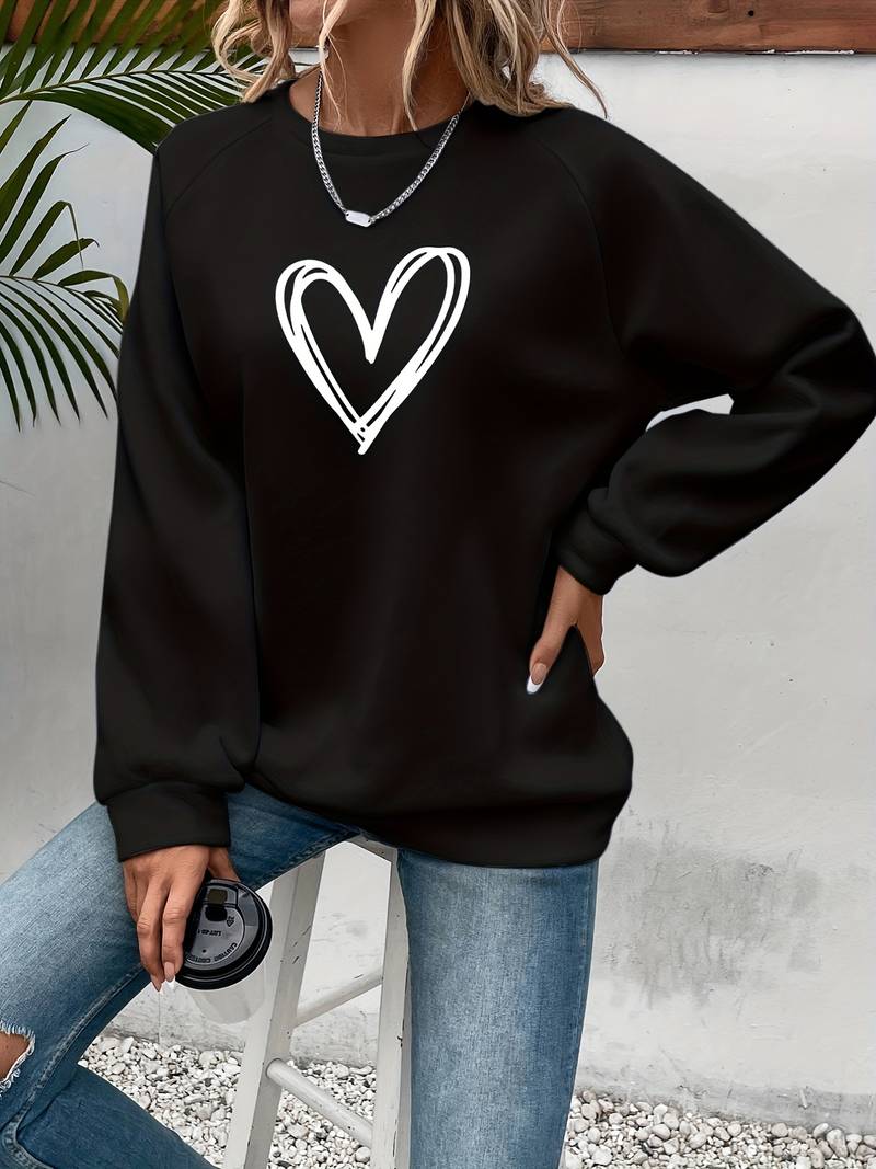 Jumper with heart print