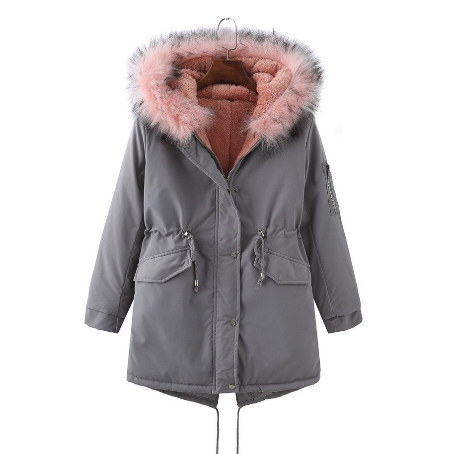 Women - Coat - Warm Fleece Lining - Stylish Winter Outerwear for Ultimate Comfort