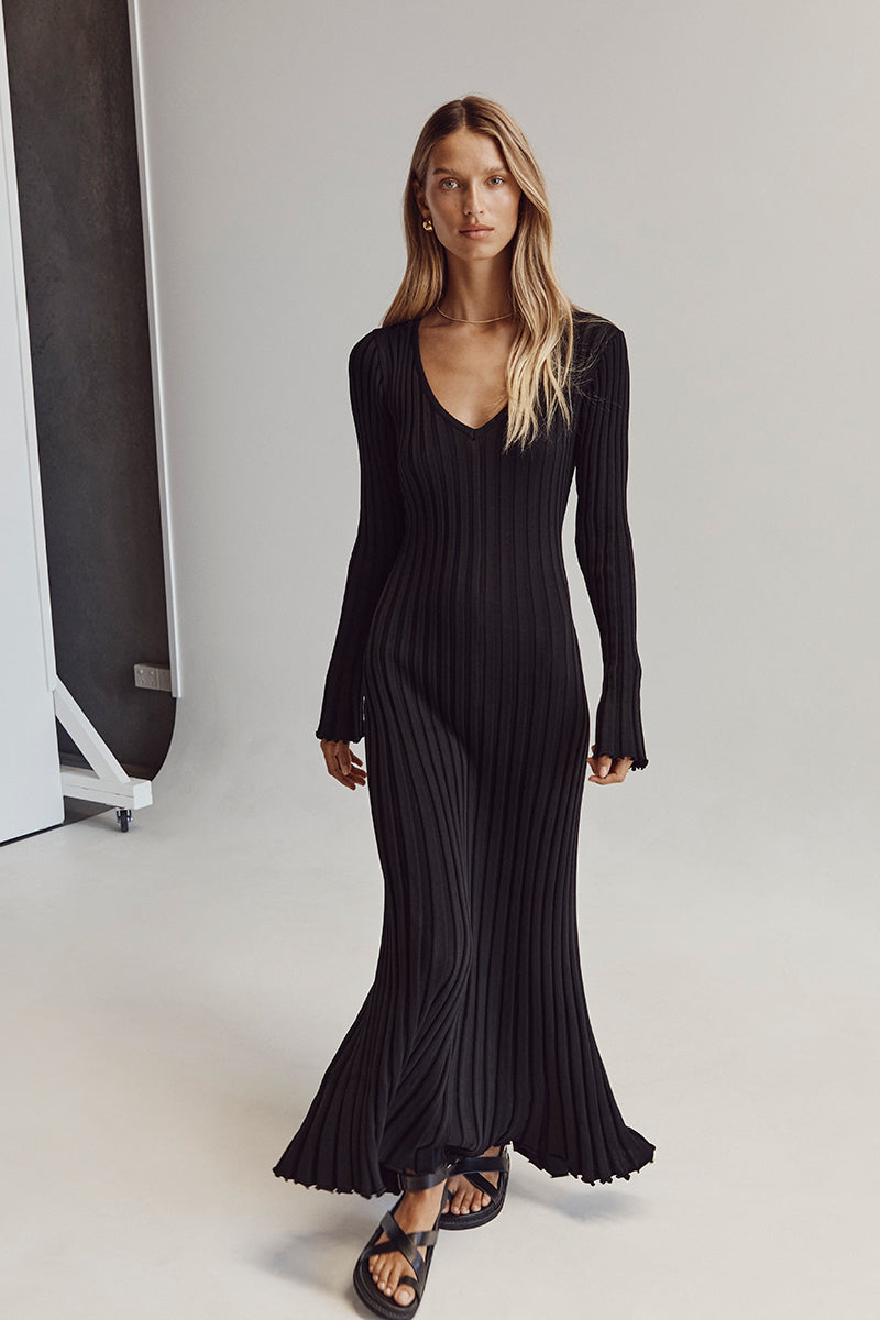 Knitted midi dress