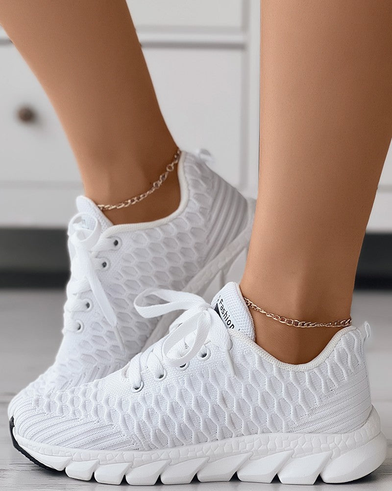 Ladies Bubble Lace Sneaker