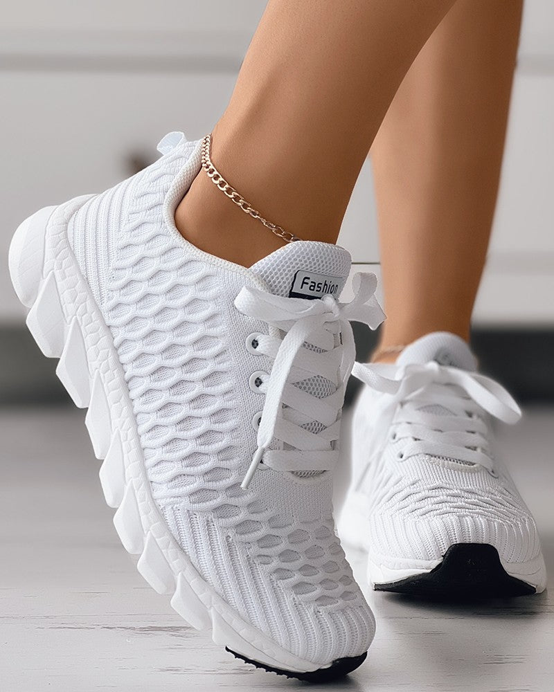 Ladies Bubble Lace Sneaker