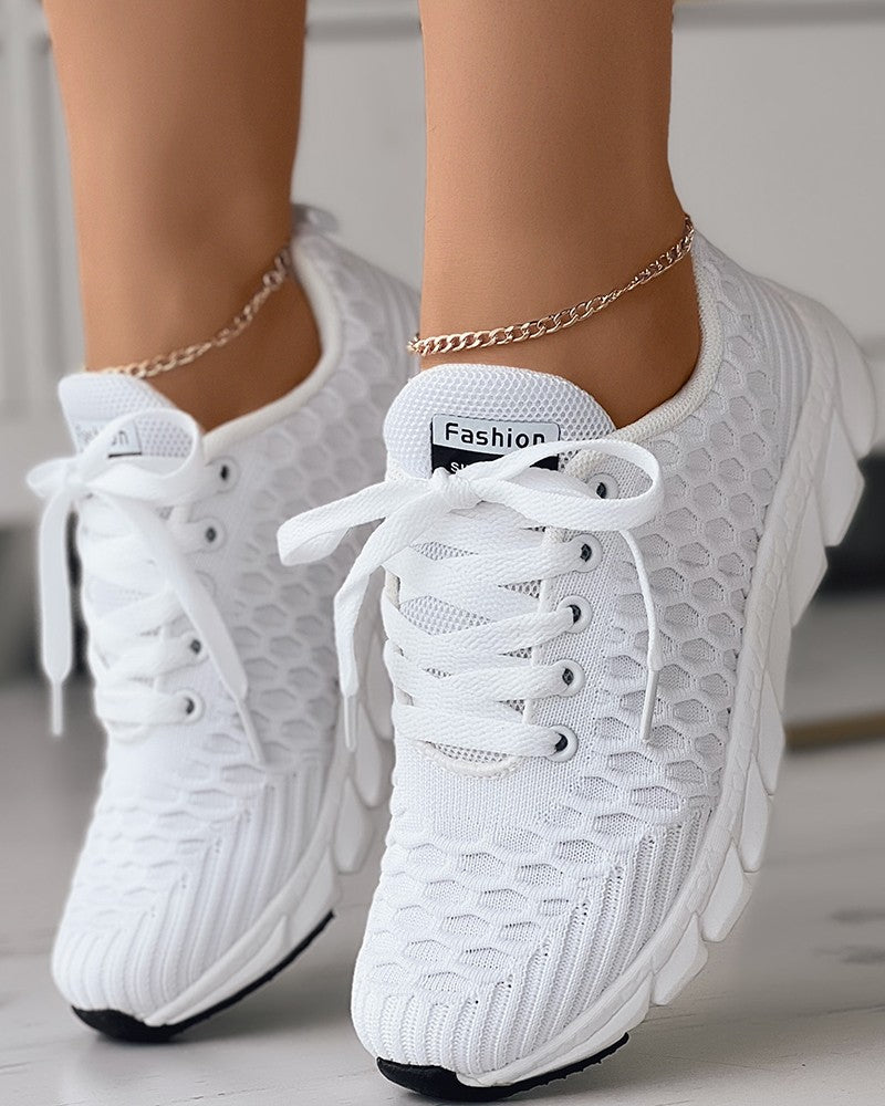 Ladies Bubble Lace Sneaker