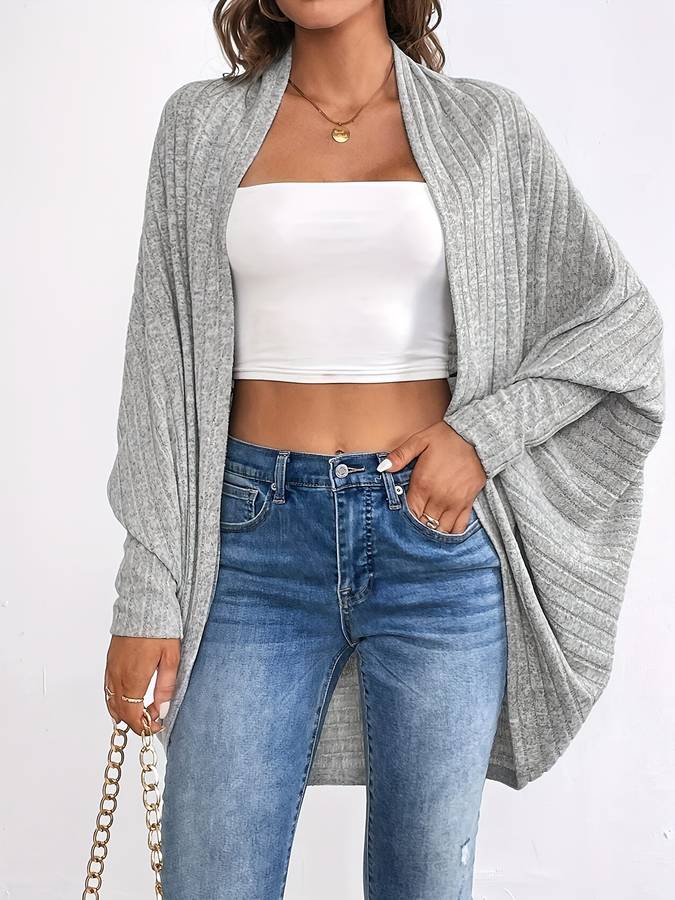 Cardigan with batwing sleeves