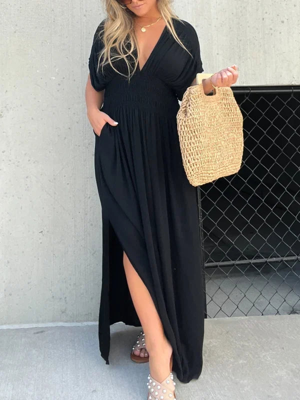 Beckie - Maxi dress with V-neckline