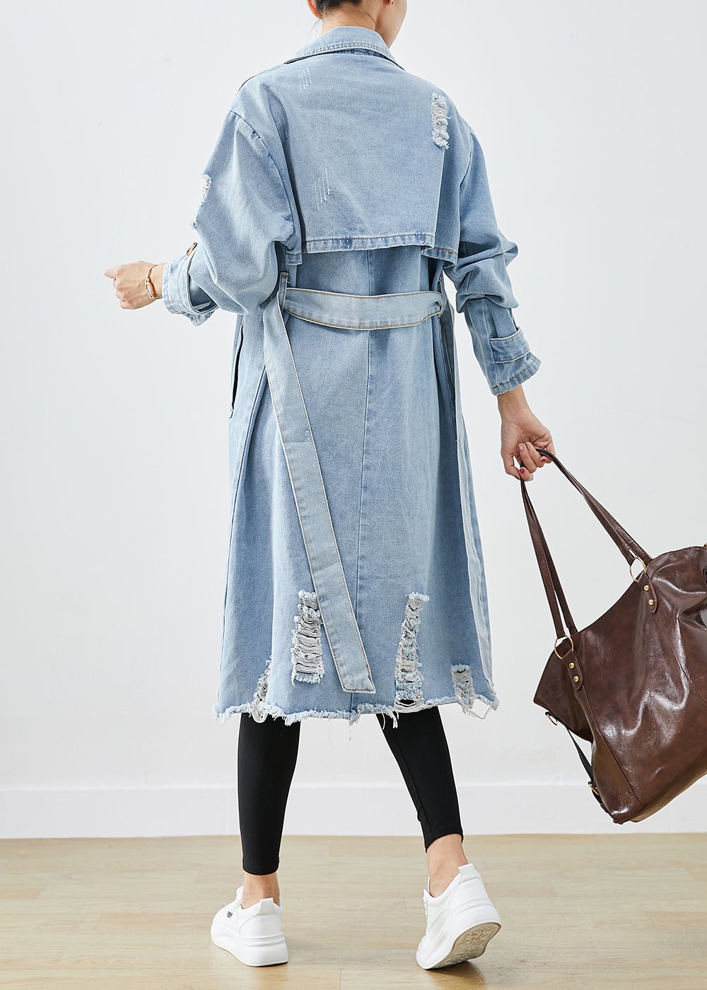 Women's Denim Coat - Elegant Winter Outerwear - Stylish, Comfortable & Cozy - Winter Fashion 2024