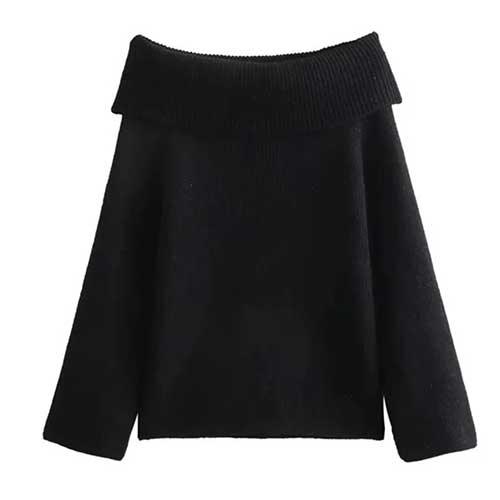 Women - Off-the-Shoulder Top - Lightweight Fabric - Trendy Casual Style