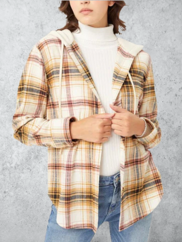 Women's Chequered Cardigan - Cozy Knitwear - Stylish Layering Essential for Every Wardrobe