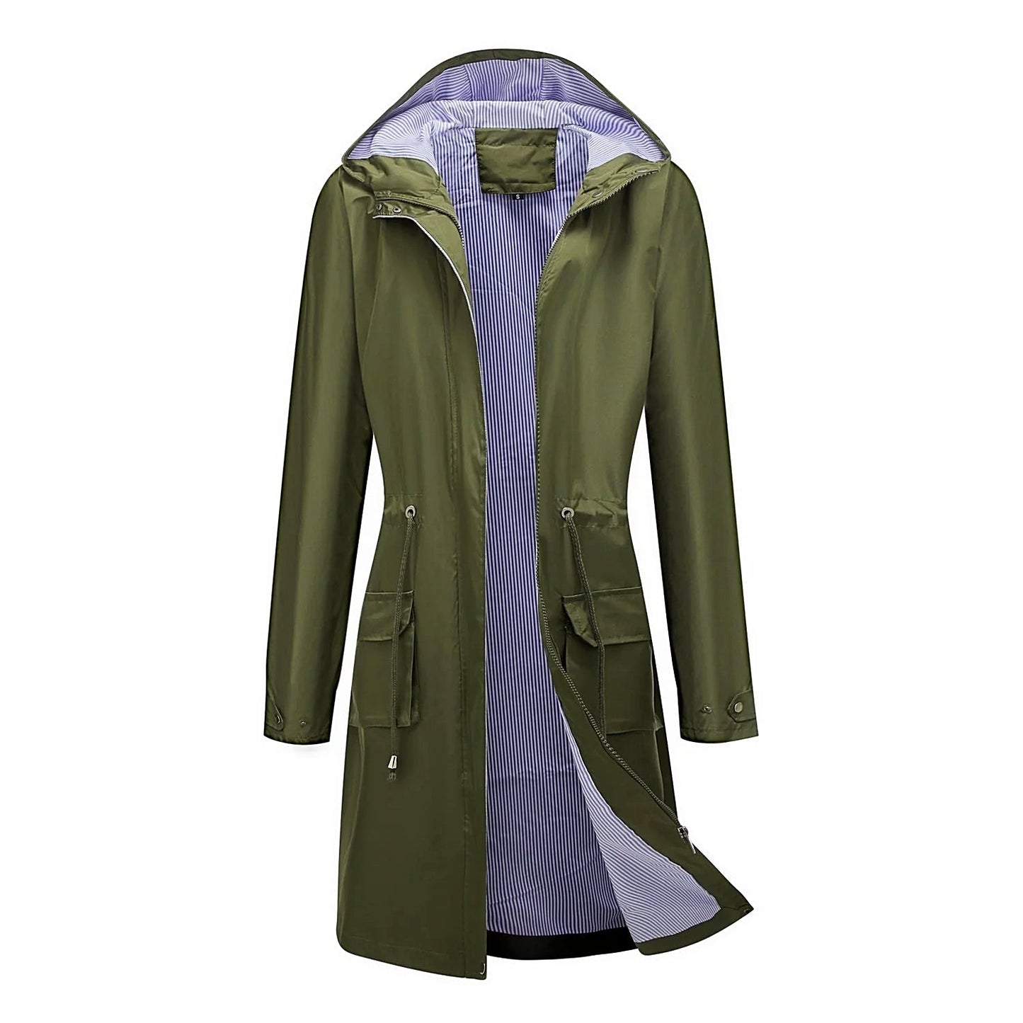 Women - Waterproof Hooded Coat - Stylish & Functional Design - Rainy Day Essential