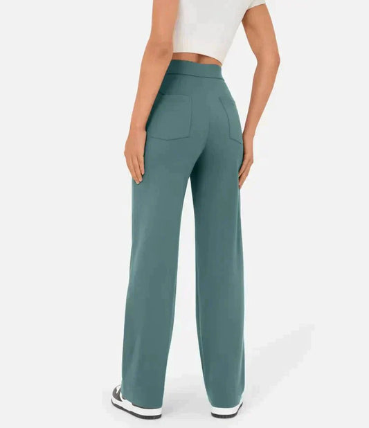 Fashionable elasticated trousers