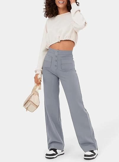 Fashionable elasticated trousers