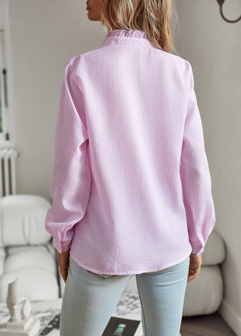 Elegant long sleeve blouse