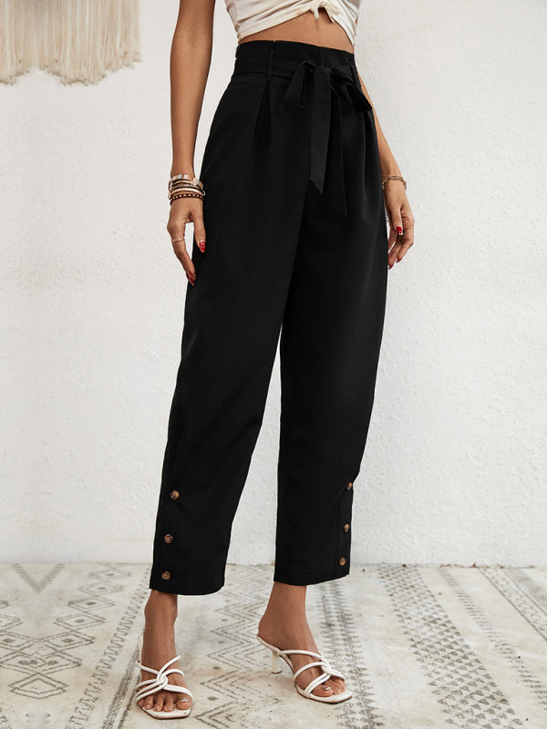 Belted trousers