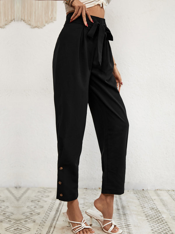 Belted trousers