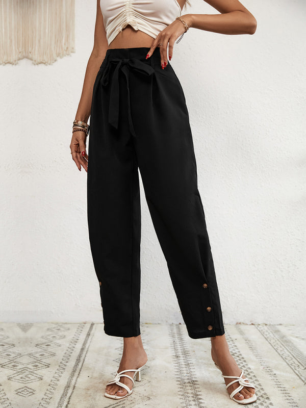 Belted trousers