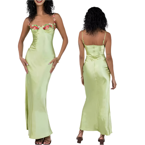 Satin slip dress