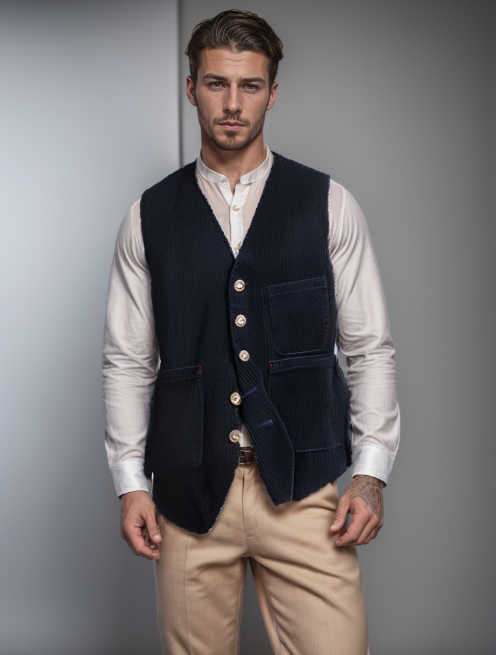 Men's Vest With Contemporary Flair