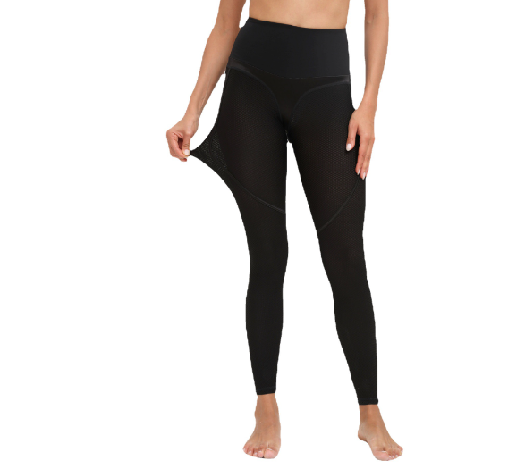 Contrast ladies leggings with high waist