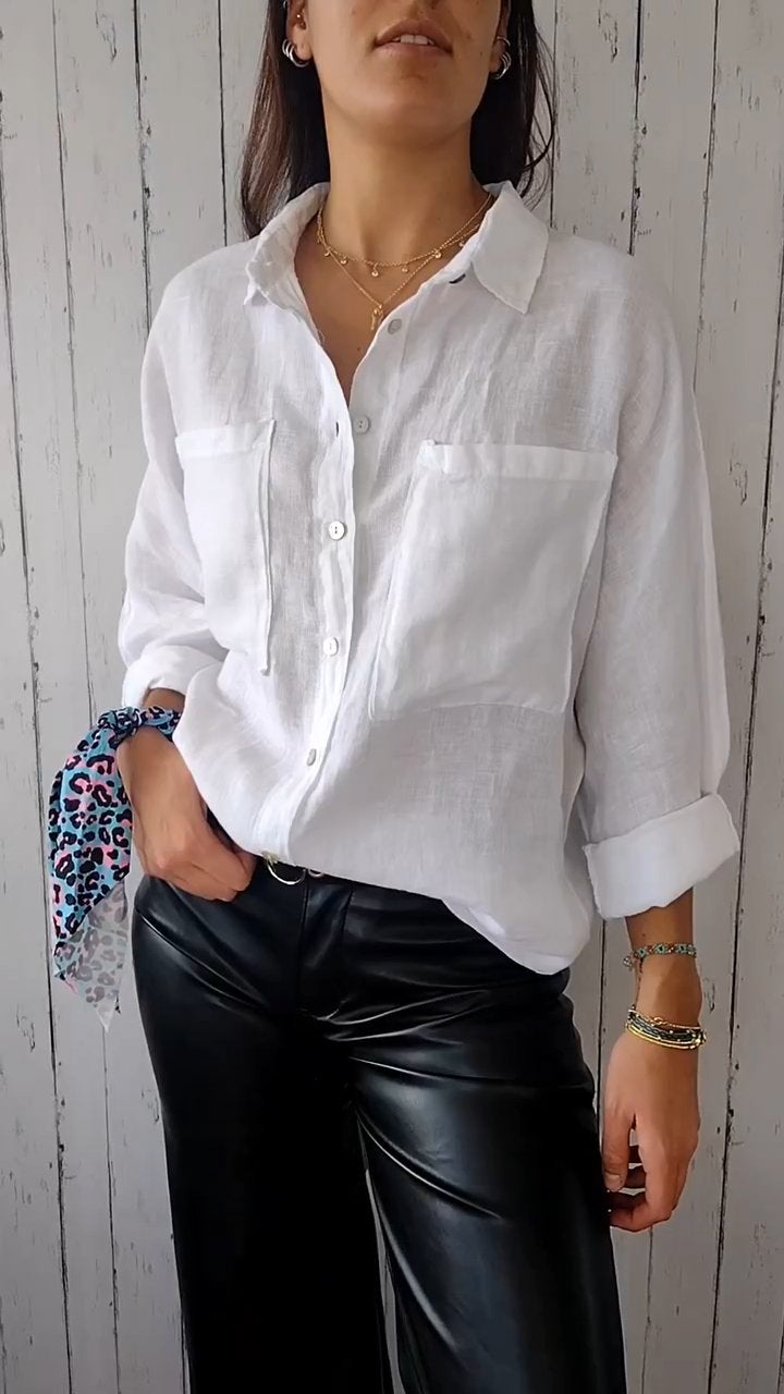 Elegant plain coloured shirt