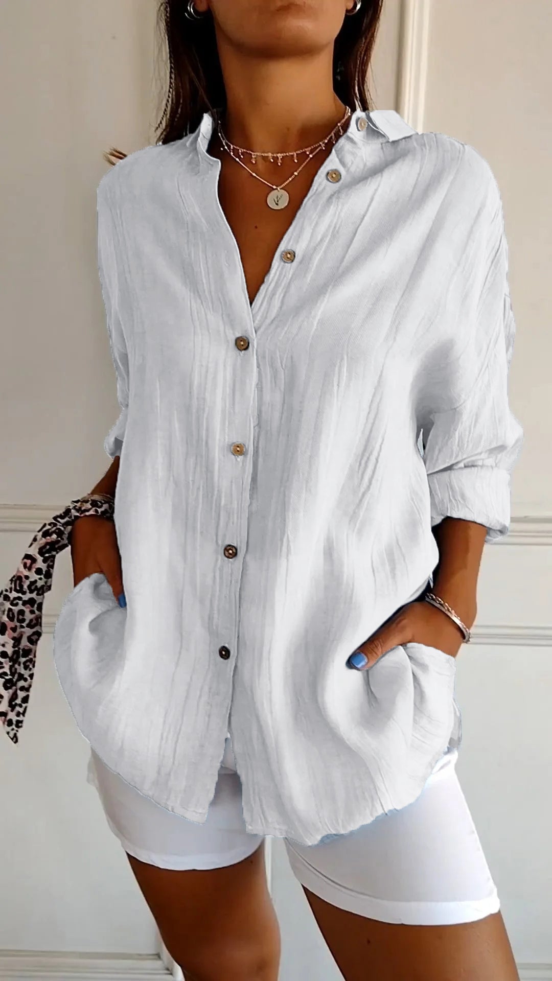 Elegant vintage long sleeve shirt