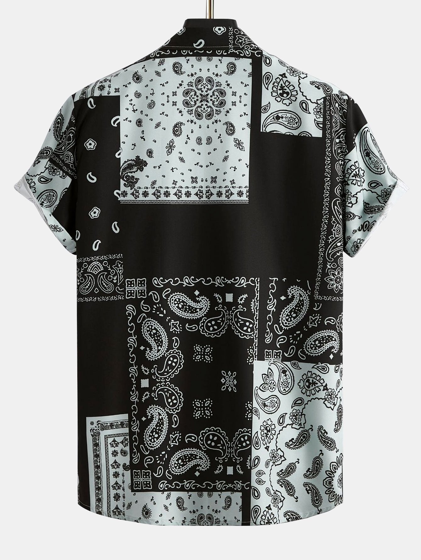 Paisley Patchwork Print Shirt #Random pattern design# & Swim Shorts