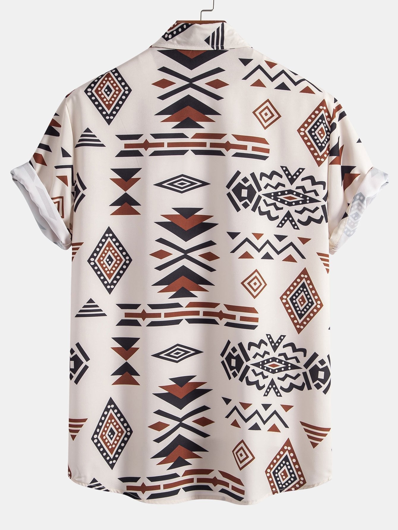 Aztec Geometric Print Shirt & Swim Shorts