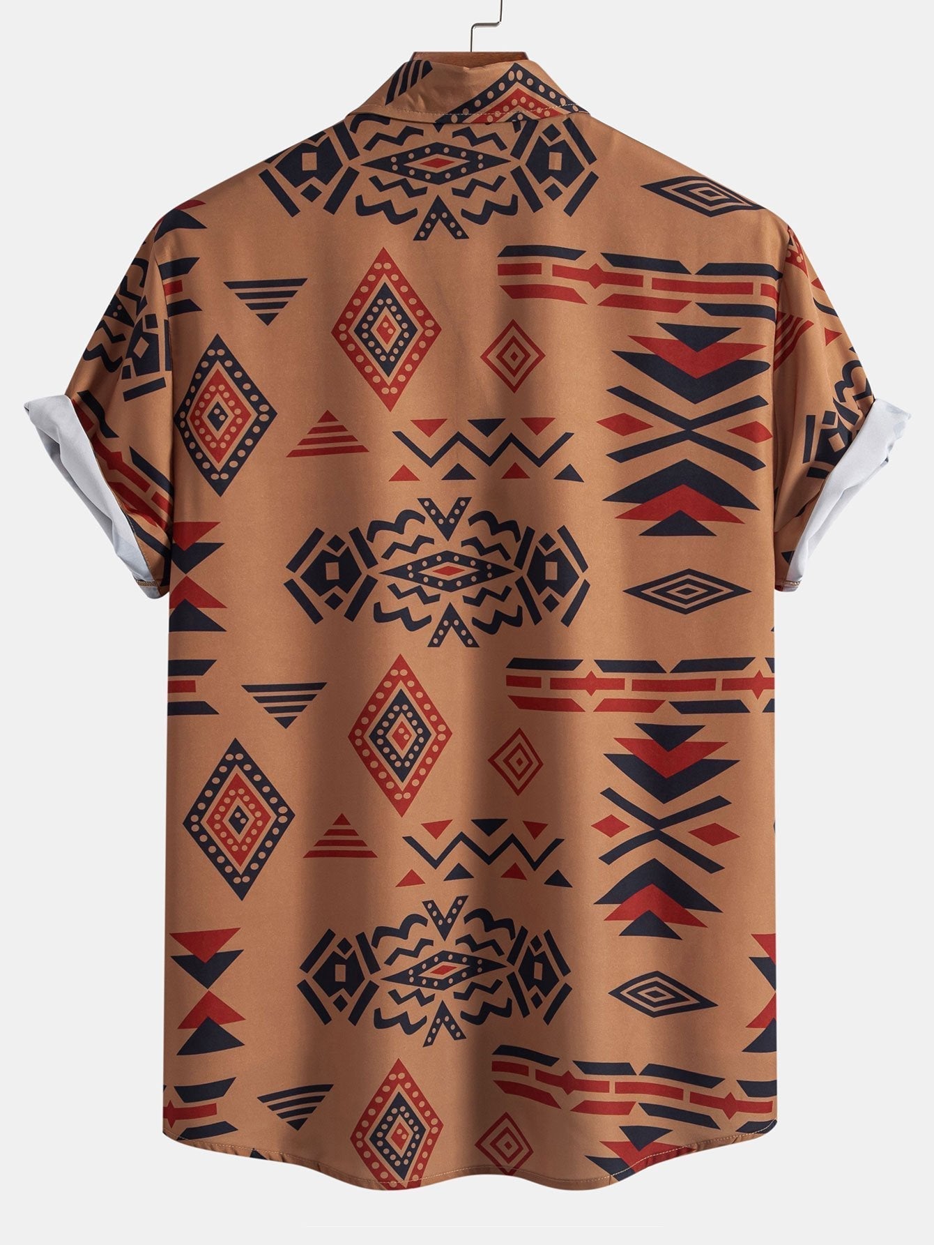 Aztec Geometric Print Shirt & Swim Shorts