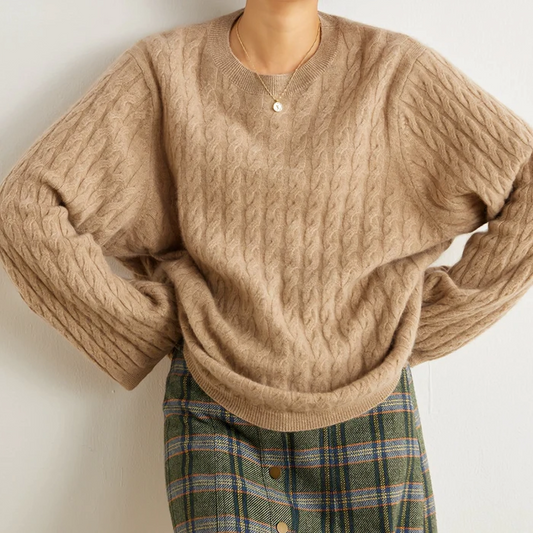 Oversize cashmere sweater for women