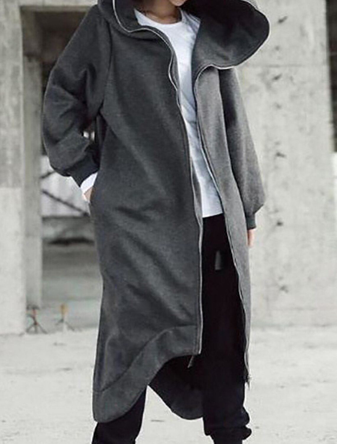 Eleganz - Versatile long coat with hood