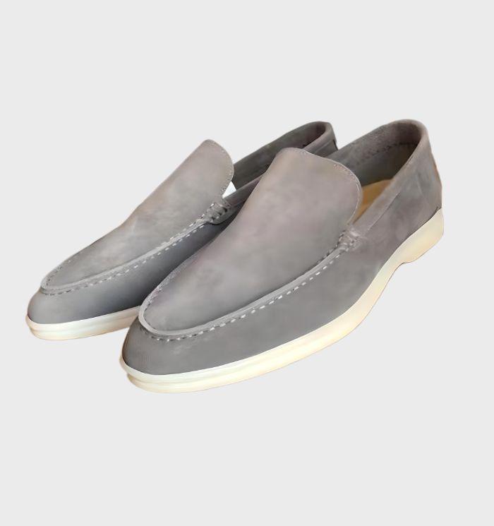 Stylish leather men's loafers